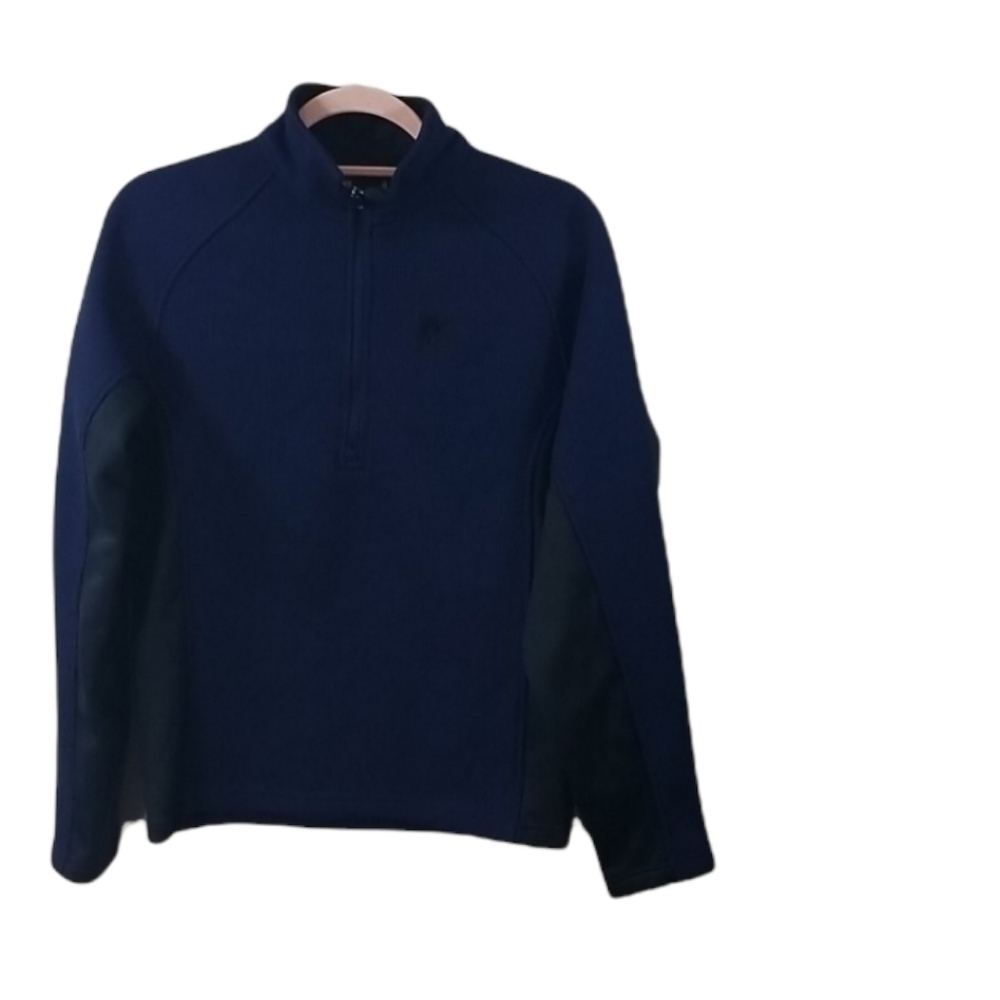 Spyder Core Zip Jacket Sweater Blue Black Mens S